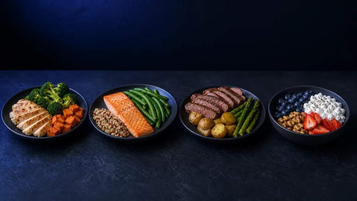 ② タンパク質：材料を切らさないの要点を表す図解