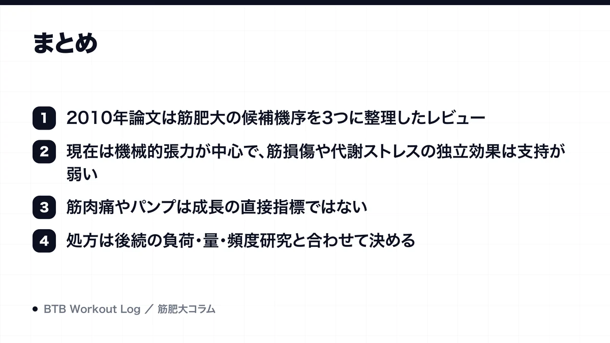 まとめを示す図解