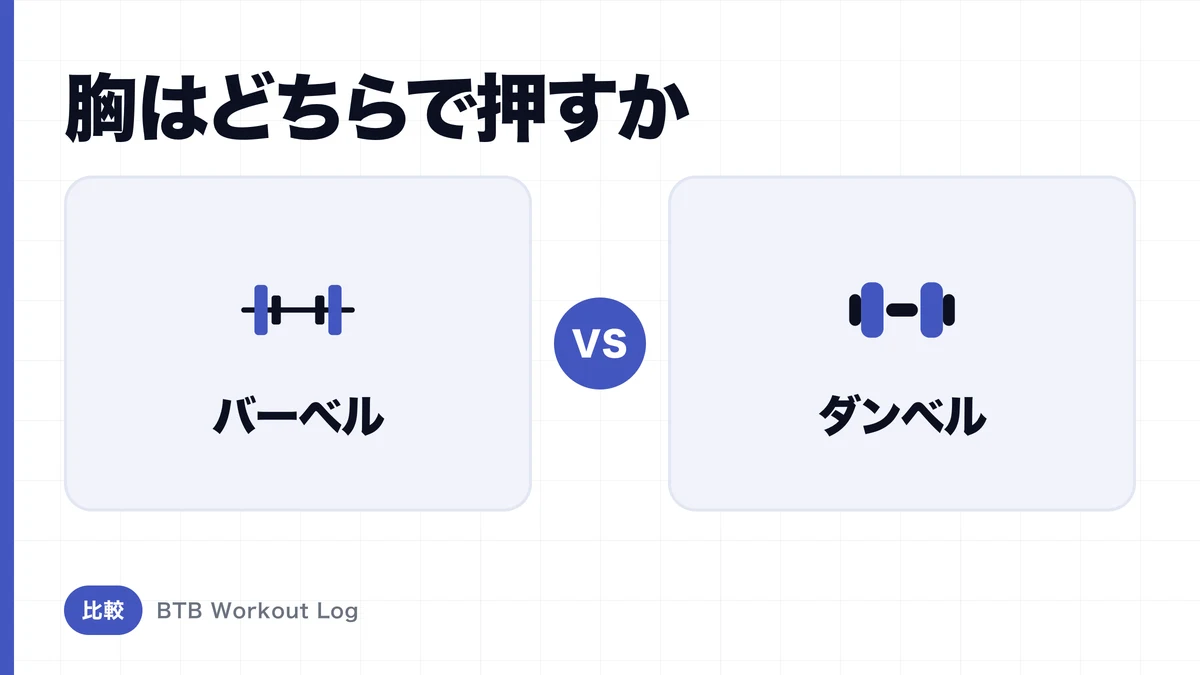 バーベルベンチプレス vs ダンベルベンチプレス、胸を大きくするならどちら？